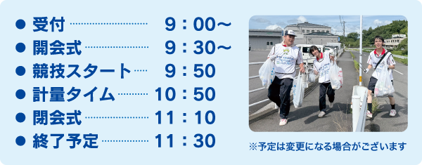 当日の流れ